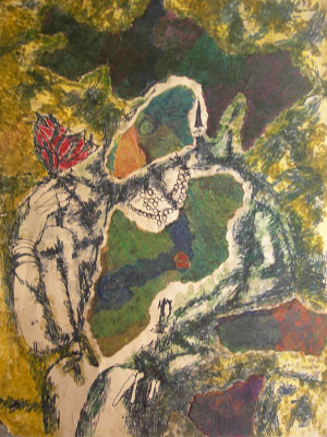 Painting titled "Untitled" by A.P.Santhana Raj, Original Artwork