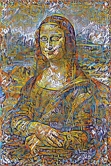 Arts numériques intitulée "Mona Lisa not 2" par A.R.Pixo, Œuvre d'art originale, Travail numérique 2D