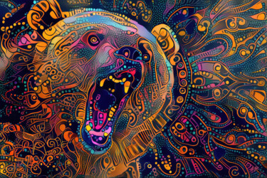 Digital Arts titled "Angry Ours" by A.R.Pixo, Original Artwork, 2D Digital Work