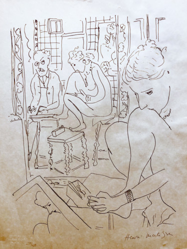 Estampas & grabados titulada "Henri Matisse - Mod…" por Anthony Shilton, Obra de arte original, Litografía