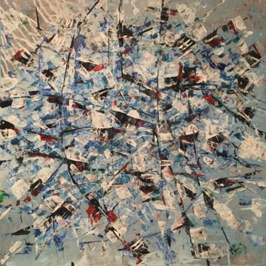 Painting titled "Planes&Lines" by Andreas Skiba, Original Artwork, Acrylic
