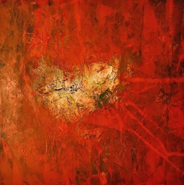 Malerei mit dem Titel "Heart" von Andreas Skiba, Original-Kunstwerk, Acryl