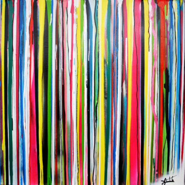 Painting titled "#4 COLLECTION "ONDÉ…" by A.T.6 Alexandre Trubert, Original Artwork, Acrylic