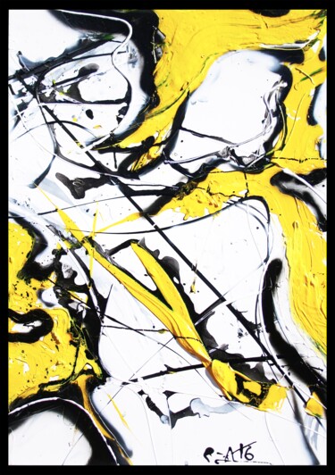 Schilderij getiteld "acrylique" door A.T.6 Alexandre Trubert, Origineel Kunstwerk, Acryl