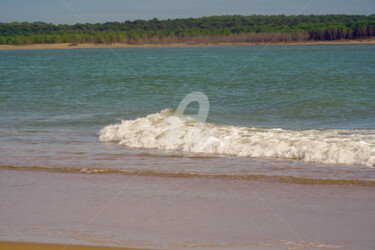 Fotografia zatytułowany „l'ocean et ses vagu…” autorstwa A.T Photographie, Oryginalna praca, Fotografia cyfrowa