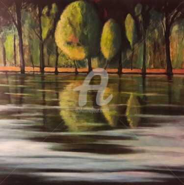 Etang de Cucufa 100x100 cm ©2017 par Alain Tardieu