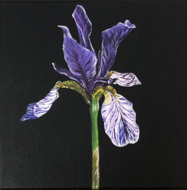 Peinture intitulée "Iris" par Avellutini, Œuvre d'art originale, Acrylique