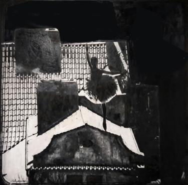 Картина под названием "Dancer" - Анна Завиленская, Подлинное произведение искусства, Трафарет Установлен на Деревянная рама…