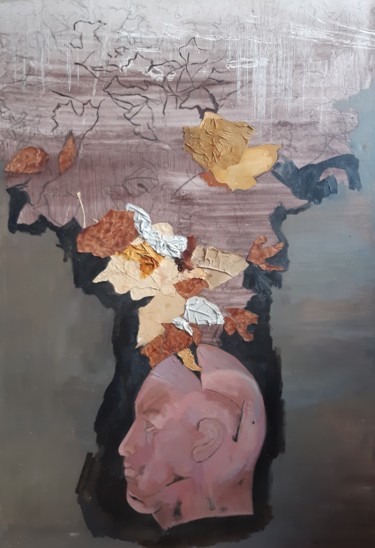 绘画 标题为“Deep autumn” 由Анна Завиленская, 原创艺术品, 油 安装在木质担架架上