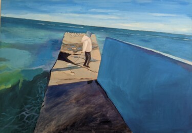 Картина под названием "Fresh wind" - Анна Завиленская, Подлинное произведение искусства, Масло Установлен на Деревянная пане…