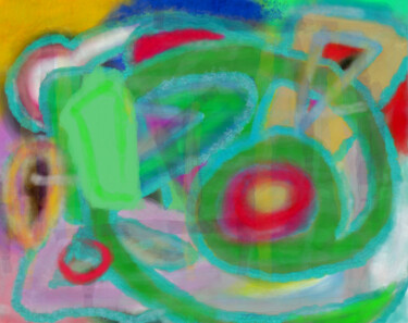 Digitale Kunst mit dem Titel "'Colorful Carpet'" von A'Zo Hazo, Original-Kunstwerk, 2D digitale Arbeit