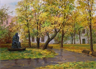 Картина под названием "Vilnius. Julia Zhem…" - Arkady Zrazhevsky, Подлинное произведение искусства, Масло