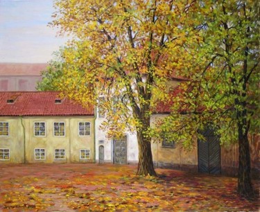 Картина под названием "It is time autumn.…" - Arkady Zrazhevsky, Подлинное произведение искусства, Масло