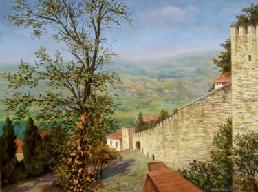 Картина под названием "Summer in San Marino" - Arkady Zrazhevsky, Подлинное произведение искусства, Масло