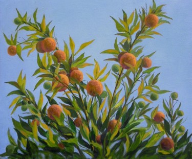 Картина под названием "The Cyprian oranges" - Arkady Zrazhevsky, Подлинное произведение искусства, Масло