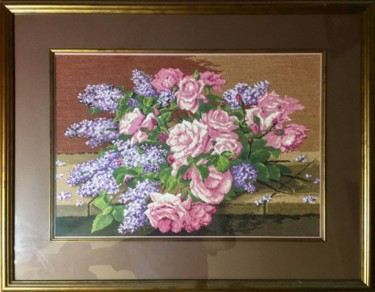 picture thread Textile Art titled "picture thread" by Arslan Abdullaev, Original Art, Embroidery
