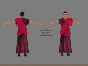 绘画 标题为“喇嘛人物(3D模型)” 由玉竹, 原创艺术品