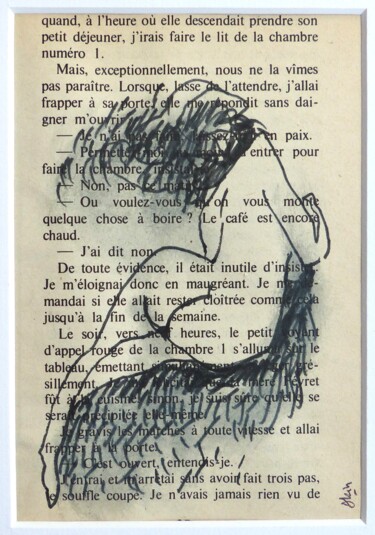 Dessin intitulée "Jardin des caresses…" par Alain Godefroid, Œuvre d'art originale, Encre