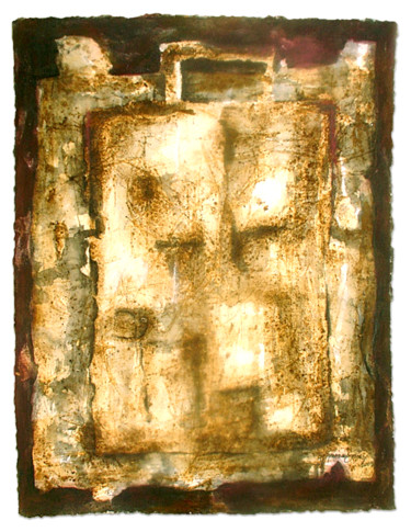 Painting titled "Pátria-agreste…" by António Amaralgomes, Original Artwork, Pigments Mounted on Cardboard
