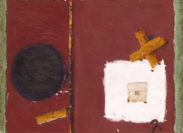 Pintura intitulada "Opostos     (Anabel…" por António Amaralgomes, Obras de arte originais, Pigmentos Montado em Cartão