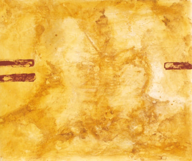 Pintura intitulada "Desfiguração" por António Amaralgomes, Obras de arte originais, Pigmentos Montado em Cartão
