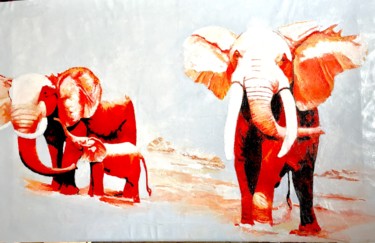 Pintura titulada ""Enfadado"" por Aliern, Obra de arte original, Oleo