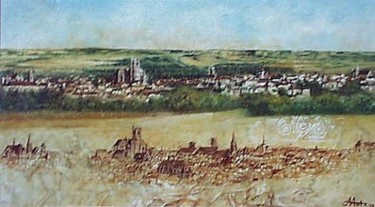 Painting titled "Auxerre la petite s…" by Aantz, Original Artwork