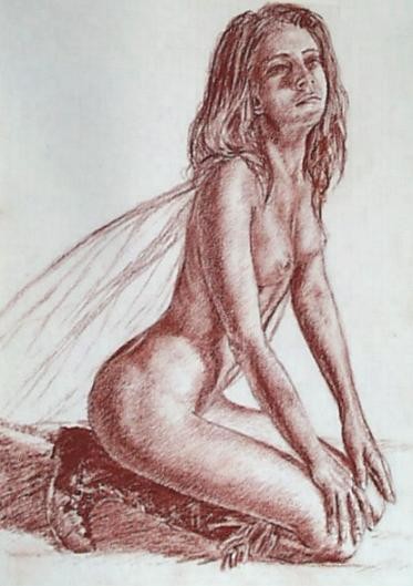 Drawing titled "fée bottée" by Aantz, Original Artwork