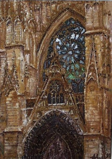 Collages titulada "La cathédrale" por Aantz, Obra de arte original