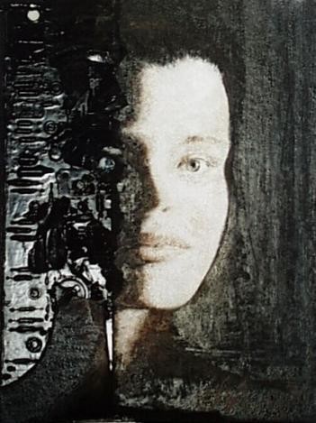 Collages intitulée "Cyborg 2" par Aantz, Œuvre d'art originale