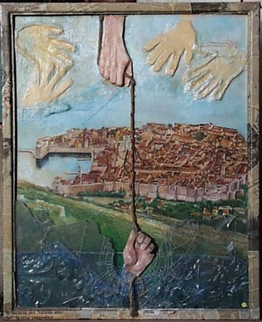 Collages intitolato "de Dubrovnik à Sara…" da Aantz, Opera d'arte originale