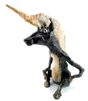 Sculpture titled "HIPPO II" by Aare Freimann, Original Artwork, Ceramics