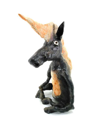 Скульптура под названием "HIPPO III" - Aare Freimann, Подлинное произведение искусства, Керамика