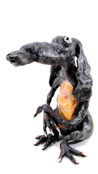 Sculpture intitulée "OSWALD VI" par Aare Freimann, Œuvre d'art originale, Céramique