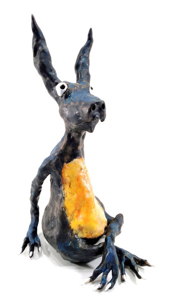 Skulptur mit dem Titel "WALDEMAR X" von Aare Freimann, Original-Kunstwerk, Keramik