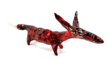 Sculpture intitulée "FOX XXV" par Aare Freimann, Œuvre d'art originale, Céramique