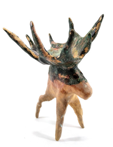 Sculpture titled "ELK XI" by Aare Freimann, Original Artwork, Ceramics