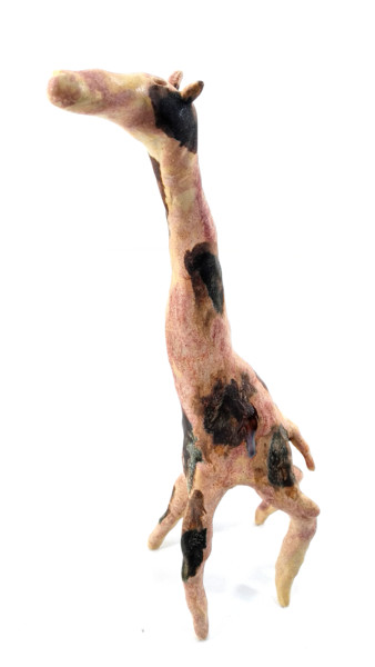 Sculpture titled "GIRAFFE VII" by Aare Freimann, Original Artwork, Ceramics