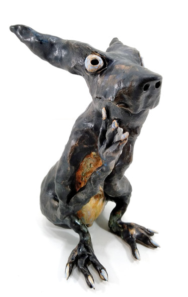 Sculpture titled "WALDEMAR XI" by Aare Freimann, Original Artwork, Ceramics