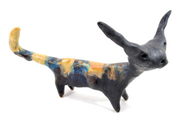 Sculpture titled "CAT XXII" by Aare Freimann, Original Artwork, Ceramics