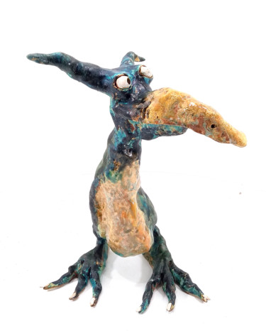 Sculpture titled "OSSIP I" by Aare Freimann, Original Artwork, Ceramics