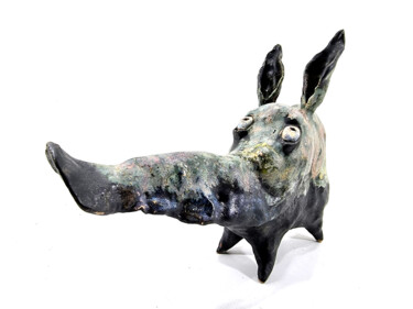 Sculpture titled "RUUDI XIII" by Aare Freimann, Original Artwork, Ceramics