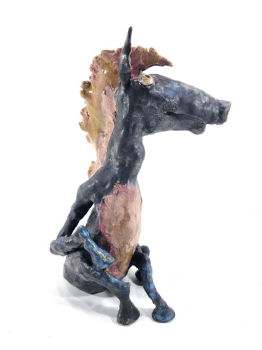 Sculpture titled "HIPPO VI" by Aare Freimann, Original Artwork, Ceramics