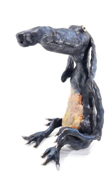 Sculpture titled "OSWALD XII" by Aare Freimann, Original Artwork, Ceramics