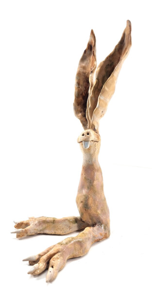 Скульптура под названием "RABBIT XIV" - Aare Freimann, Подлинное произведение искусства, Керамика