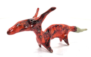 Sculpture titled "FOX XLVI" by Aare Freimann, Original Artwork, Ceramics