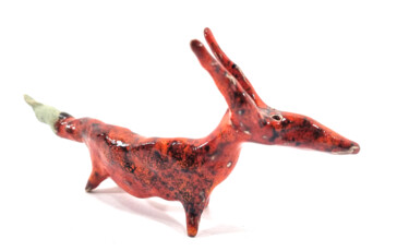 Sculpture titled "FOX XLVIII" by Aare Freimann, Original Artwork, Ceramics