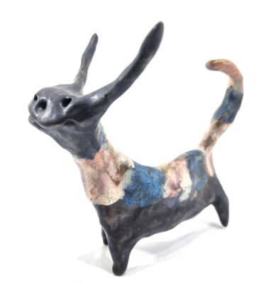 Sculpture titled "CAT XXXI" by Aare Freimann, Original Artwork, Ceramics