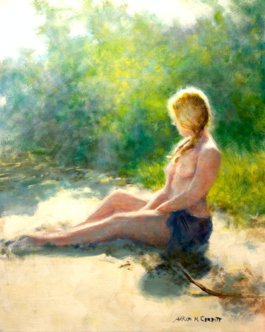 Channel side Pintura titulada "Channel side" por Aaron Corbitt Artist, Obra de arte original,
