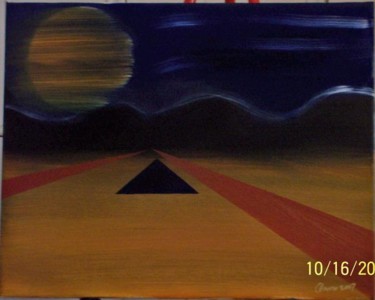 Painting titled "Road To The Mountai…" by Paganson, Original Artwork